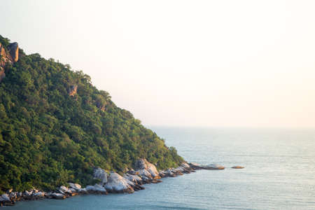 Forest moutain and sea.の写真素材