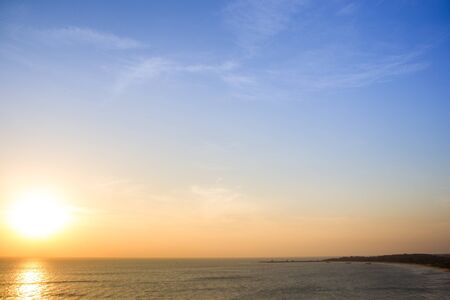 View of morning sun a long the bay in Thailand.の写真素材