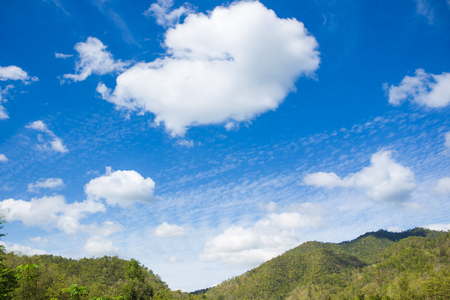 Landscape of mountain and sky.の写真素材