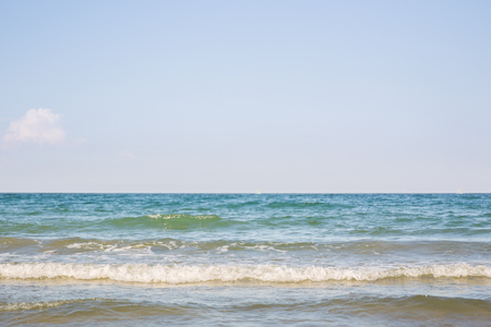 Sea wave on beach background.の写真素材