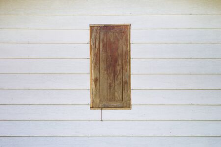 Old Thai style wooden window.の写真素材