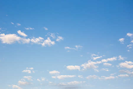 Small cloud group in clear sky background.の写真素材