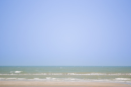 Landscape of the beach in clear and sunny day background.の写真素材