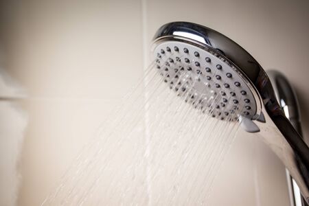 Modern style shower close up.の写真素材