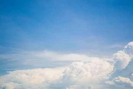 Group of cloud in blue sky background.の写真素材