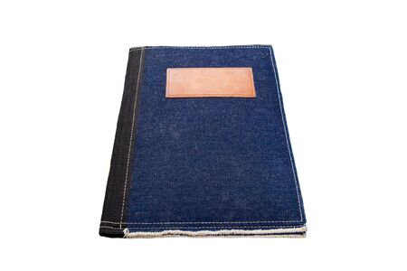 Native jean pattern notebook isolated.の写真素材