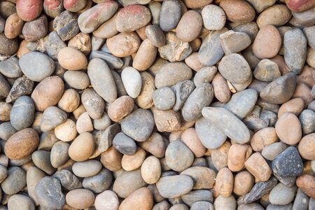 Small stones floor close up.の写真素材