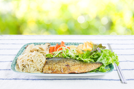 Grilled Sabaの写真素材