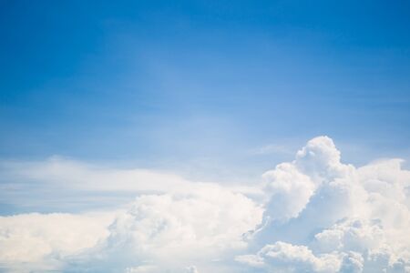 Group of cloud in blue sky background.の写真素材