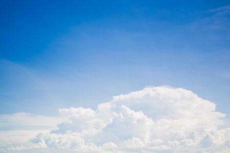 Group of cloud in blue sky background.の写真素材