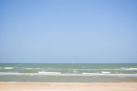 Landscape of the beach in clear and sunny day background.の写真素材
