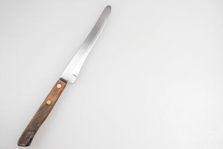 Kitchen knife close up.の写真素材