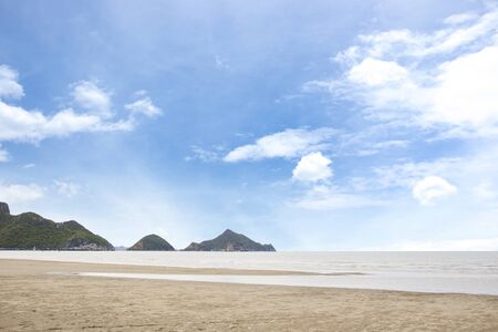 Landscape of beach and mountain in Asia.の写真素材