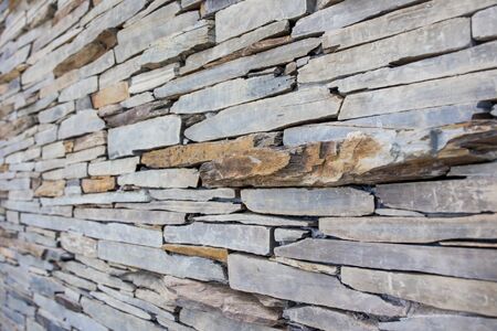 Stones art wall close up.の写真素材
