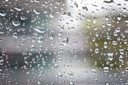 Rain drop on glass background.の写真素材