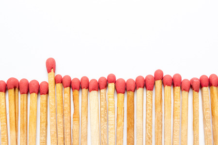 Matches stick on white background isolated close up.の写真素材