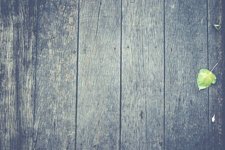 Old wood plank board background.(Processed in vintage colour tone)の写真素材