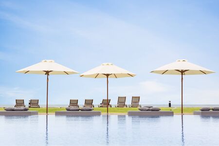 Image of swimming pool near the beach.