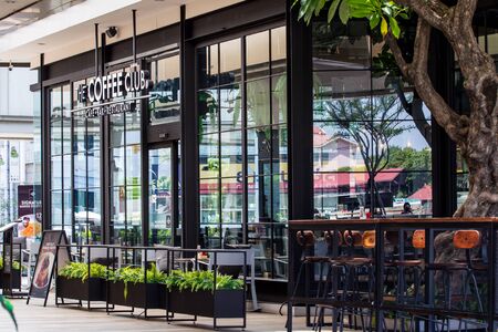 BANGKOK,THAILAND-SEPTEMBER 13: Photograph of The Coffee Club, the famous coffee shop in Bangkok. shoot on Sep 13, 2017 in Bangkok,Thailand.のeditorial素材