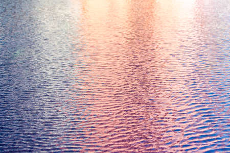 Beautiful colour on water surface background.