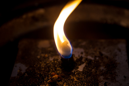 Classic oil lanthern lamp in macro shot