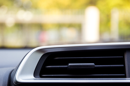 Air conditioning grille inside the car close up.の写真素材