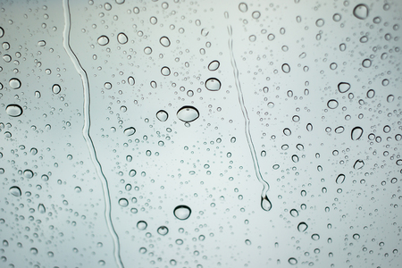 Glass wat from the rain drop after the big storm gone for background.の写真素材