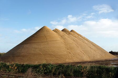 The Four Pyramids - Nice looking, huge gravel heapsの写真素材