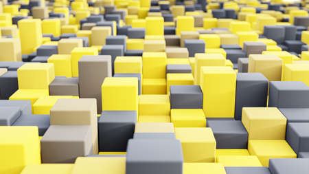 Abstract 3d rendering CubesSeamless Background.