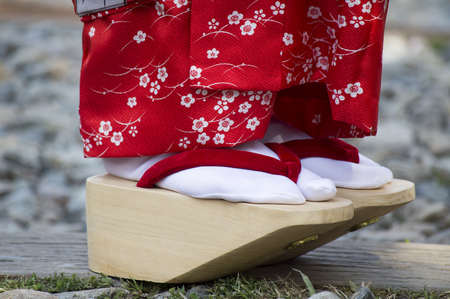 Geiko or well know as Geisha shoes.の写真素材