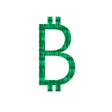 Bitcoin sign / symbol - digital currencyのイラスト素材