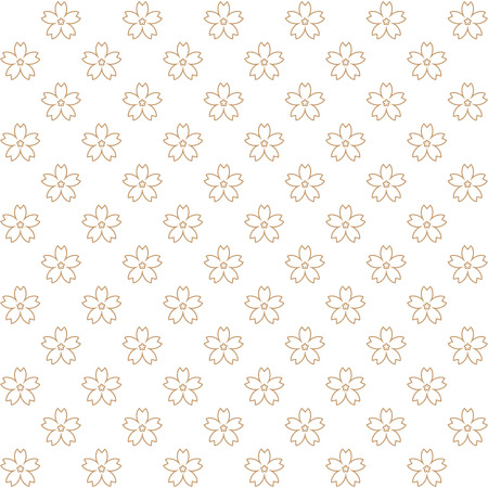 Sakura Flower pattern - Japanese style Background wallpaperのイラスト素材