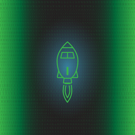 Startup rocket - Technology Backgroundのイラスト素材