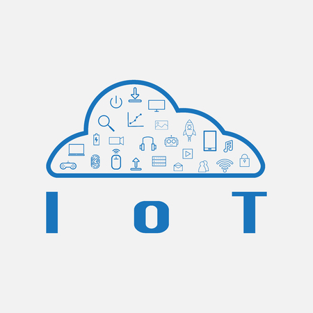 IoT - Internet of Thing Backgroundのイラスト素材