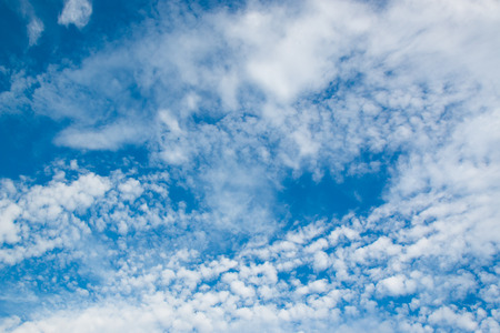 white-clouds in the blue skyの写真素材