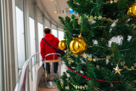 Christmas tree in office  business concept.の写真素材