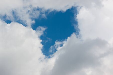 White cloudy with bright sky background.の写真素材