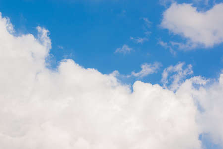 White cloudy with bright sky background.の写真素材