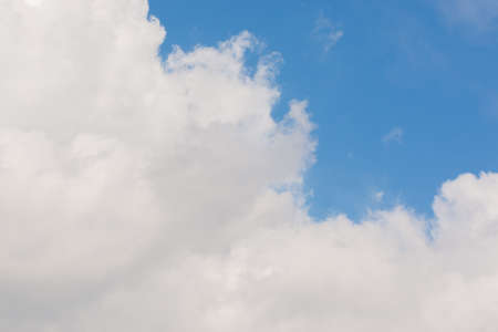 White cloudy with bright sky background.の写真素材