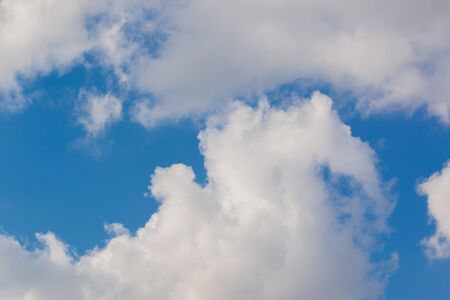 White cloudy with bright sky background.の写真素材
