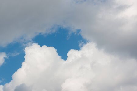 White cloudy with bright sky background.の写真素材