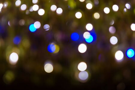 Night light blurred bokeh backgroundの写真素材