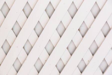 Wooden fence lattice pattern background.の写真素材