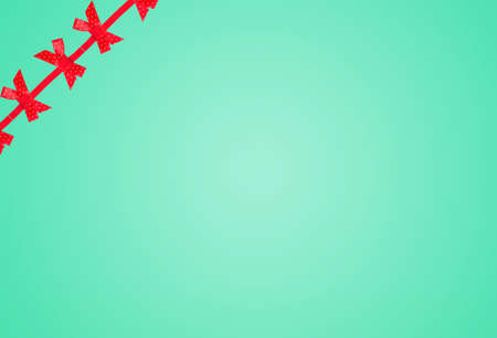 elegant blue background with red bow frame.の写真素材