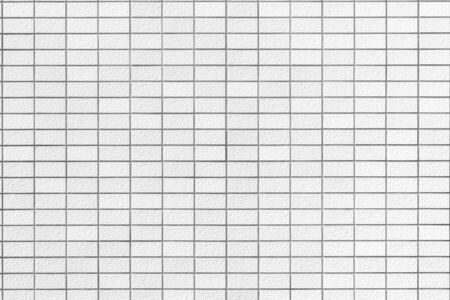White tile concrete brick wall pattern texture for background.の写真素材