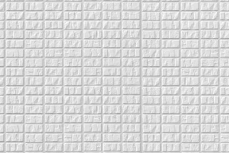 White concrete brick wall pattern texture for background.の写真素材