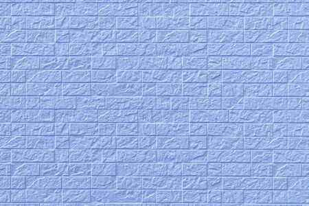 Blue concrete brick wall pattern texture for background.の写真素材