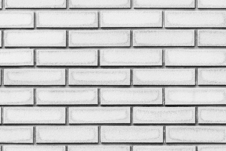 White concrete brick wall pattern texture for background.の写真素材