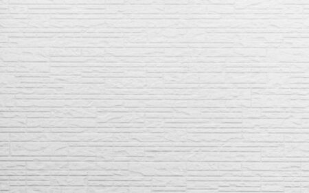 White concrete brick wall pattern texture for background.の写真素材