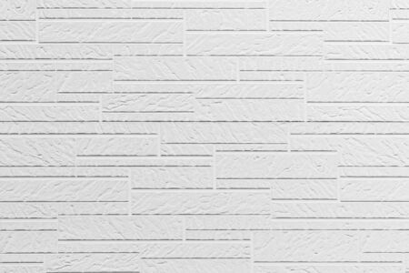White concrete brick wall pattern texture for background.の写真素材